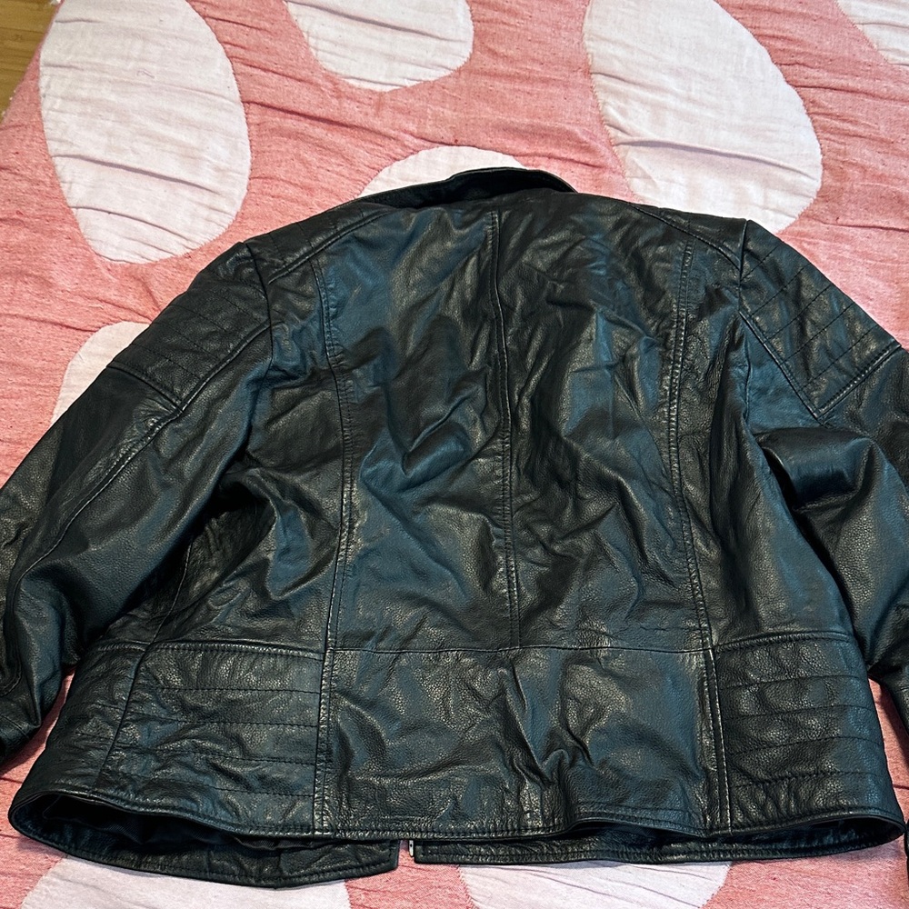 NWT Barney's real leather jacket Clara Size 16 - Picture 8 of 8